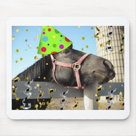 パーティー馬 マウスパッド (正面)