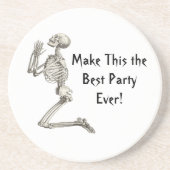 パーティー骨格最高のハロウィンコースター用祈りの言葉 コースター (正面)