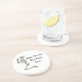 パーティー骨格最高のハロウィンコースター用祈りの言葉 コースター (側面)