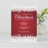 パーティー魔法エレガントスパークルレッド 招待状 (スタンド正面)