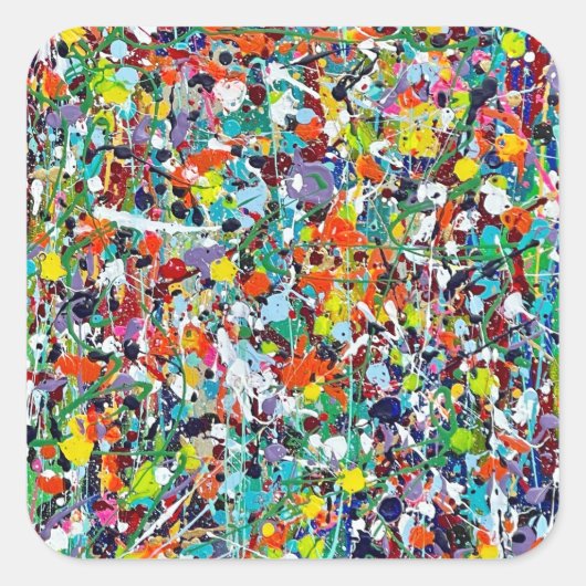 パーティー1999年のステッカーみたいな スクエアシール (正面)