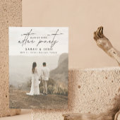 パーティー2写真の後に幸せに 案内状