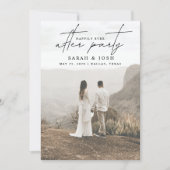 パーティー2写真の後に幸せに 案内状 (正面)