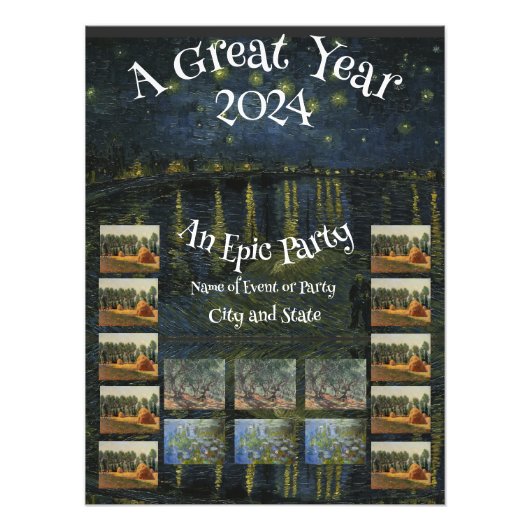 パーティー2024ダンスミキサーパティオお祝いガーデン フォトプリント            (正面)