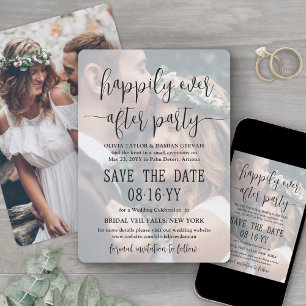 パーティー2 Photo Overlay 結婚'sの後に幸せに セーブザデート