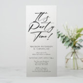 パーティー40歳の誕生日パーティーシンプルエレガント 招待状 (スタンド正面)