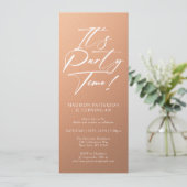 パーティー40歳の誕生日パーティーシンプルエレガント 招待状 (スタンド正面)