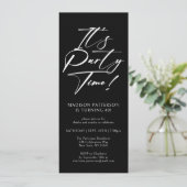 パーティー40歳の誕生日パーティーシンプルエレガント 招待状 (スタンド正面)