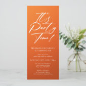 パーティー40歳の誕生日パーティーシンプルエレガント 招待状 (スタンド正面)