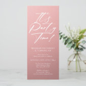 パーティー40歳の誕生日パーティーシンプルエレガント 招待状 (スタンド正面)