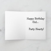 パーティー!おもしろいパーティー赤ワインプリント カード (内部)