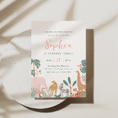 パーティー アニマルズ 動物園 誕生日 招待状 サファリ