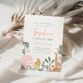 パーティー アニマルズ 動物園 誕生日 招待状 サファリ