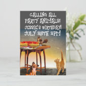 パーティー アニマル カスタム ご招待状 招待状 (スタンド正面)