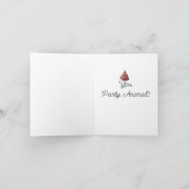 パーティー アニマル 折りたたみ式 グリーティング カード (内部)