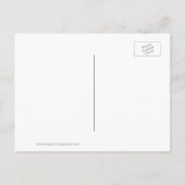 パーティー、イベント、または懇親会日付を青で保存 案内ポストカード (裏面)