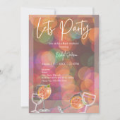 パーティー&カクテルバチェロレッテ週末 招待状 (正面)