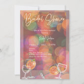 パーティー&カクテルブライダルシャワー週末 招待状 (正面)