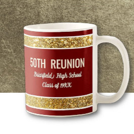 パーティー!カスタム50周年同窓会お祝いマグカップ コーヒーマグカップ