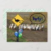 パーティー...カモの横断 招待状 (正面/裏面)