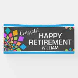 パーティー!カラフル、おもしろいカスタム退職 横断幕