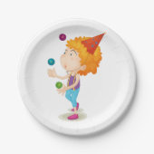 パーティー・キッド・ジャグリングカラフル・ボール ペーパープレート (正面)