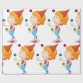 パーティー・キッド・ジャグリングカラフル・ボール ラッピングペーパー (フラット)