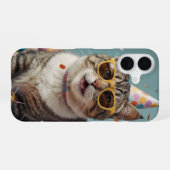 パーティー・キャット iPhone 16ケース (裏面横)