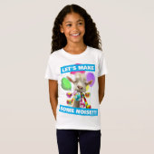 パーティー・クラッカーを持つヤギ Tシャツ (正面フル)