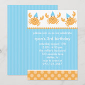 パーティー・クラブの誕生日招待状 招待状 (正面/裏面)