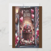 パーティー（ケーキの日）に参加しよう！ 招待状 (裏面)