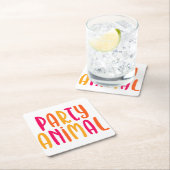 パーティー。 スクエアペーパーコースター (インサイチュ)