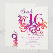 パーティー・スワールズ ご招待 招待状 (正面/裏面)