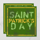 パーティー·セグランジント·パトリックのパーティの招待状 招待状 (正面/裏面)