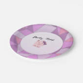 パーティー・タイム・ガール・ピグ ペーパープレート (アングル)