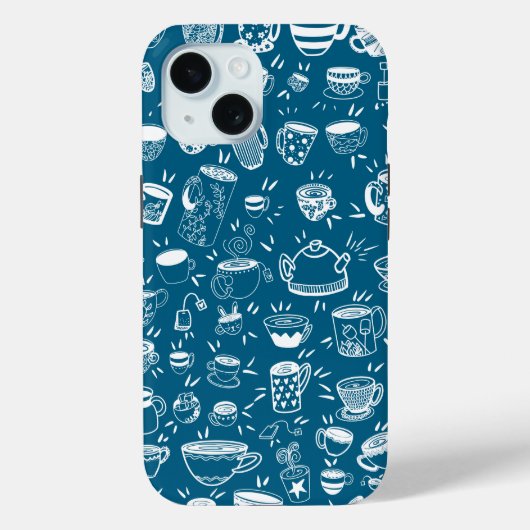 パーティー ティー コーヒー カップ Case-Mate iPhoneケース iPhone 15ケース (裏面)