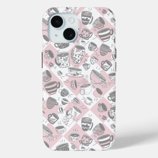 パーティー ティー コーヒー カップ Case-Mate iPhoneケース iPhone 15ケース (裏面)