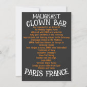 パーティー ナイトクラブ レストラン バー ティキ パブ トーガ 2024 招待状 (裏面)