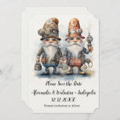 パーティー・ノームズ 保存日付 招待状 (正面/裏面)