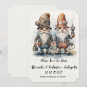 パーティー・ノームズ 記念日を保存 招待状 (正面/裏面)