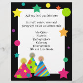 パーティー ハット フライヤー (裏面)