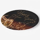 パーティー!ハッピーニューイヤー紙プレート ペーパープレート (アングル)