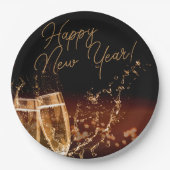 パーティー!ハッピーニューイヤー紙プレート ペーパープレート (正面)