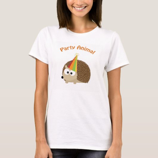 パーティー!ハリネズミ Tシャツ (正面)