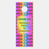 パーティー ハート！ハッピー バースデー ドアノブサイン (正面)