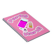 パーティー ハード ファン スローガン カートゥーン ジョイ ノートブック (右側)