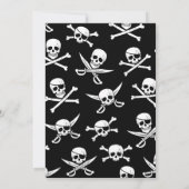 パーティー パイレーツ スケルトン インベテイション 招待状 (裏面)