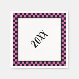 パーティー!ピンク スタンダードカクテルナプキン