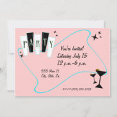パーティー(ピンク) 招待状 (裏面)