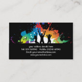 パーティー·ピープルDJの名刺 名刺 (裏面)